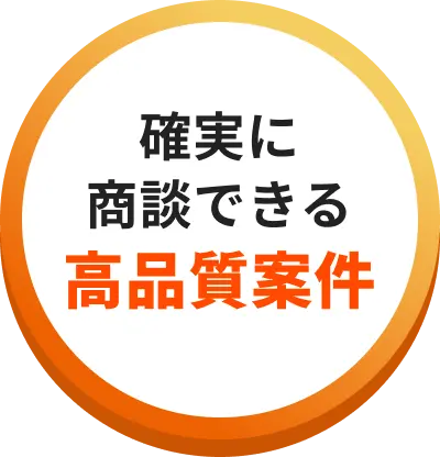 確実に商談できる高品質案件